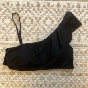 Kona Sol Ruffle Shoulder Bikini Top